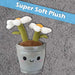 Flowerpot Soft Toy Cute Plushie Huggable Plush White