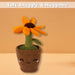 Flowerpot Soft Toy Cute Plushie Huggable Cuddly Stuffed Toy Gift 30cm Yellow