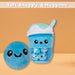 Boba Tea Soft Toy Cute Plushie Huggable Cuddly Stuffed Toy Gift 25cm Blue