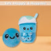 Boba Tea Soft Toy Cute Plushie Huggable Cuddly Stuffed Toy Gift 25cm Blue