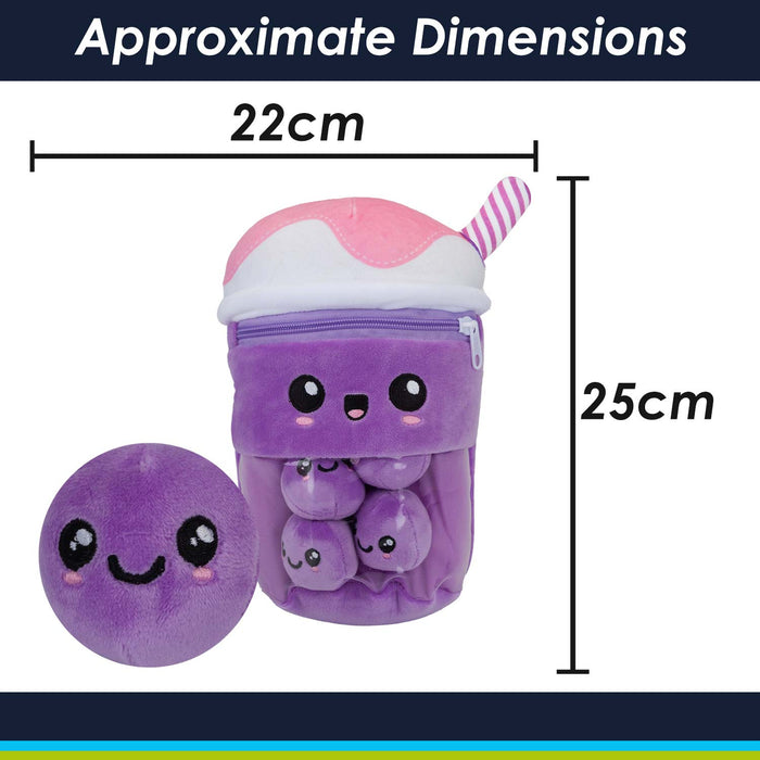 Boba Tea Soft Toy Cute Plushie Huggable Plush Lilac
