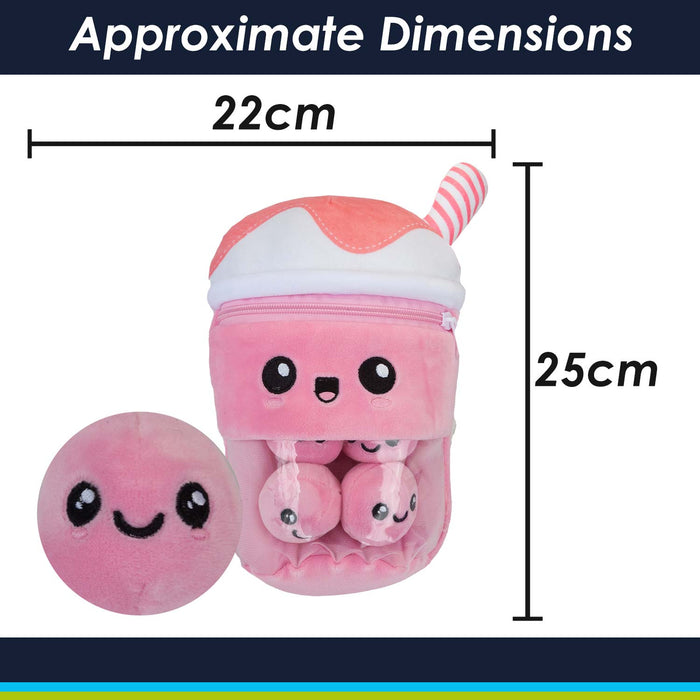 Boba Tea Soft Toy Cute Plushie Huggable Plush Pink