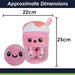 Boba Tea Soft Toy Cute Plushie Huggable Plush Pink