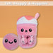 Boba Tea Soft Toy Cute Plushie Huggable Cuddly Stuffed Toy Gift 25cm Pink