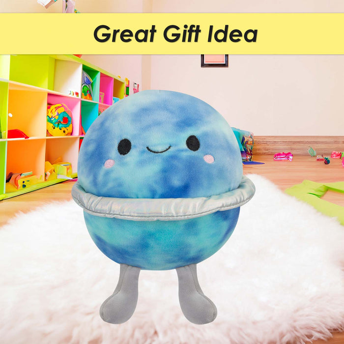 Planet Soft Toy Cute Plushie Huggable Plush Blue