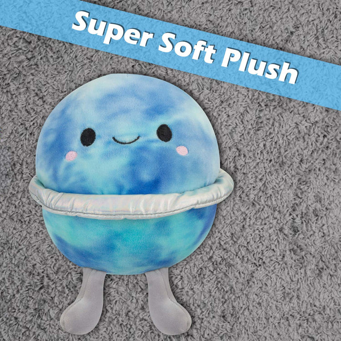 Planet Soft Toy Cute Plushie Huggable Plush Blue