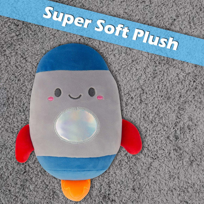 Rocket Soft Toy Cute Plushie Huggable Plush Grey