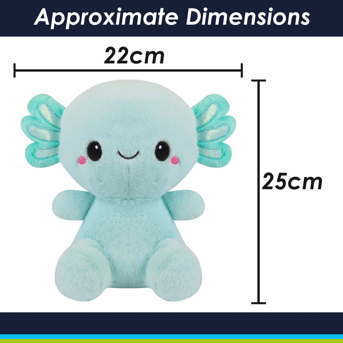 Sitting Axolotl Soft Toy Plush Stuffed Green