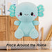 Sitting Axolotl Soft Toy Plush Stuffed Green