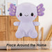 Sitting Axolotl Soft Toy Cute Plushie Huggable Cuddly Stuffed Toy 25cm Purple