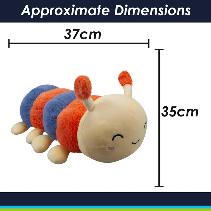 Baby Caterpillar Soft Toy Cute Plushie Huggable Cuddly Stuffed Toy 35cm Yellow