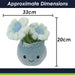 Daisies Plant Pot Soft Toy Plush Stuffed Blue