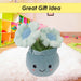 Daisies Plant Pot Soft Toy Plush Stuffed Blue