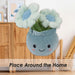 Daisies Plant Pot Soft Toy Plush Stuffed Blue