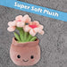 Daisies Plant Pot Soft Toy Plush Stuffed Pink