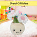 Daisies Plant Pot Soft Toy Plush Stuffed White