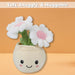 Daisies Plant Pot Soft Toy Cute Plushie Huggable Cuddly Stuffed Toy 20cm White