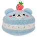 Macaroon Bear Soft Toy Cute Plushie Huggable Cuddly Stuffed Toy 23cm Blue