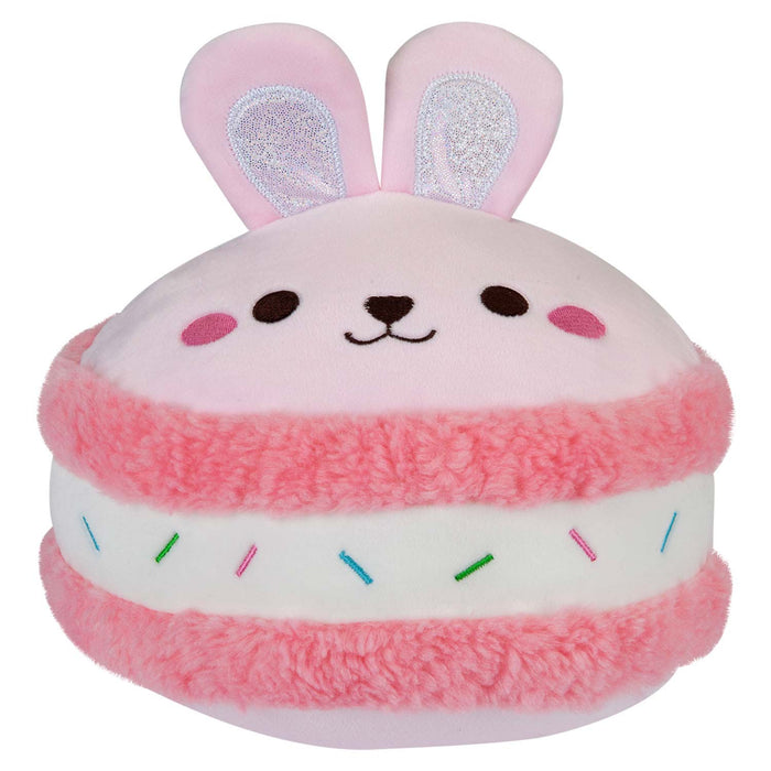 Macaroon Bunny Soft Toy Cute Plushie Huggable Cuddly Stuffed Toy 23cm Pink