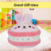 Macaroon Bunny Soft Toy Cute Plushie Huggable Cuddly Stuffed Toy 23cm Pink