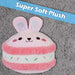 Macaroon Bunny Soft Toy Cute Plushie Huggable Cuddly Stuffed Toy 23cm Pink