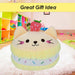 Macaroon Cat Soft Toy Cute Plushie Huggable Cuddly Stuffed Toy 23cm Yellow