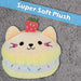 Macaroon Cat Soft Toy Cute Plushie Huggable Cuddly Stuffed Toy 23cm Yellow