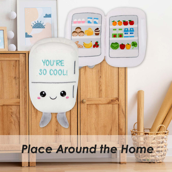 Fridge Soft Toy Cute Plushie Huggable Cuddly Stuffed Toy 20cm White
