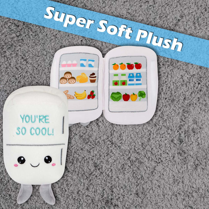 Fridge Soft Toy Cute Plushie Huggable Cuddly Stuffed Toy 20cm White