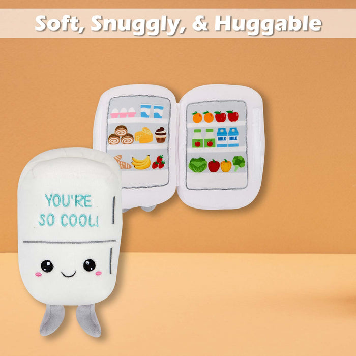 Fridge Soft Toy Cute Plushie Huggable Cuddly Stuffed Toy 20cm White