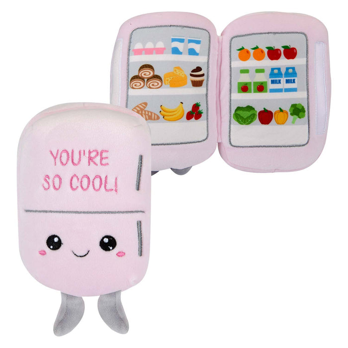 Fridge Soft Toy Cute Plushie Huggable Cuddly Stuffed Toy 29cm Pink