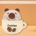 Capybara Coffee Cup Soft Toy Cute Plush Huggable Cuddly Stuffed Toy 20cm Yellow