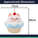 Pig Cup Cake Soft Toy Cute Plushie Huggable Cuddly Stuffed Toy 20cm Blue
