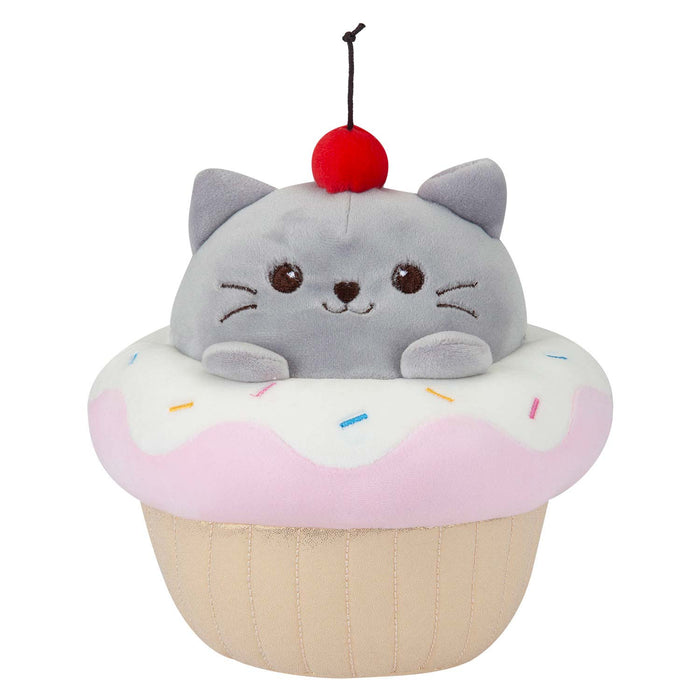 Cat Cup Cake Soft Toy Plush Stuffed Pink