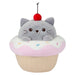 Cat Cup Cake Soft Toy Plush Stuffed Pink