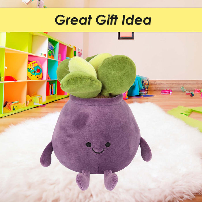 Potted Plants Soft Toy Cute Plushie Huggable Cuddly Stuffed Toy 20cm Purple