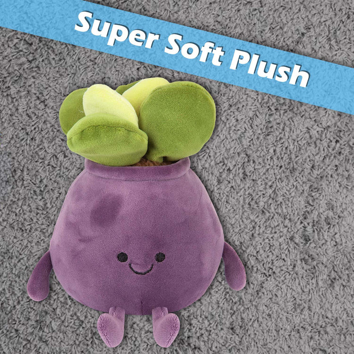 Potted Plants Soft Toy Cute Plushie Huggable Cuddly Stuffed Toy 20cm Purple