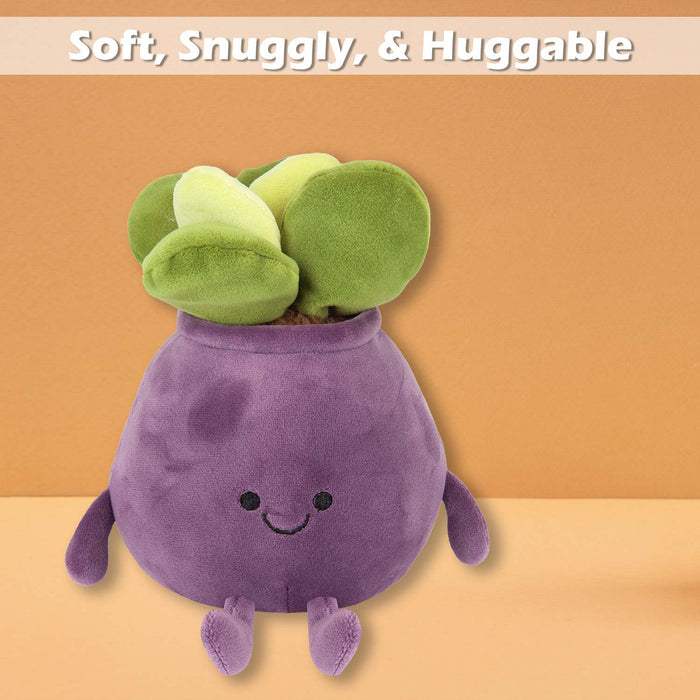 Potted Plants Soft Toy Cute Plushie Huggable Cuddly Stuffed Toy 20cm Purple