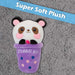 Panda Bubble Tea Soft Toy Plush Stuffed Purple