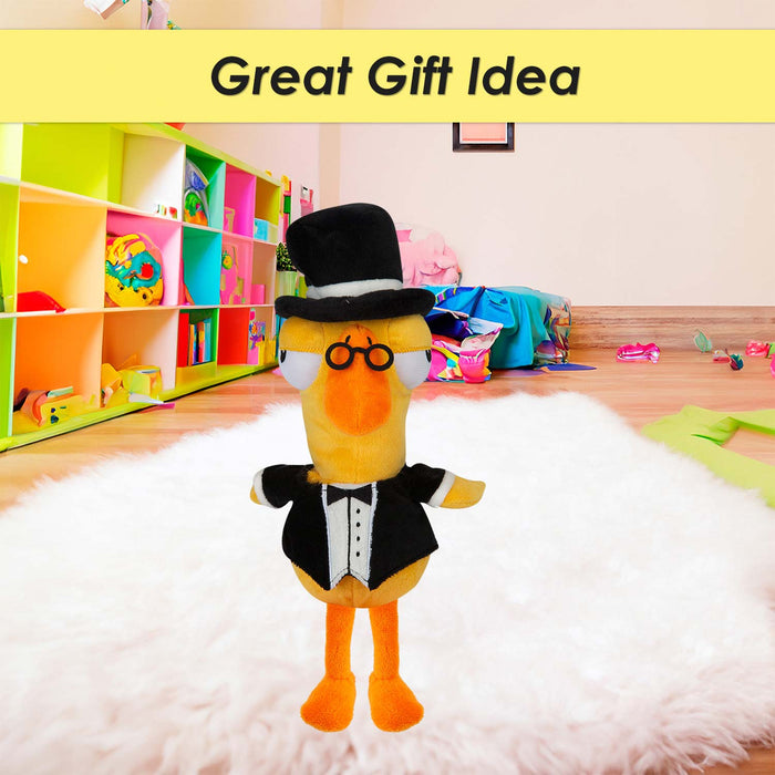 Tux Goose Goose Duck Soft Toy Cute Plushie Huggable Cuddly 23cm Grey