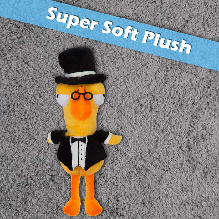 Tux Goose Goose Duck Soft Toy Cute Plushie Huggable Cuddly 23cm Grey