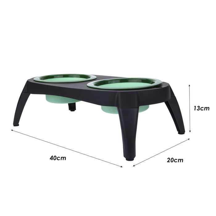 Crufts - Twin Feeding Bowls Travel Collapsible Portable Dish