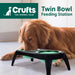 Crufts - Twin Feeding Bowls Travel Collapsible Portable Dish