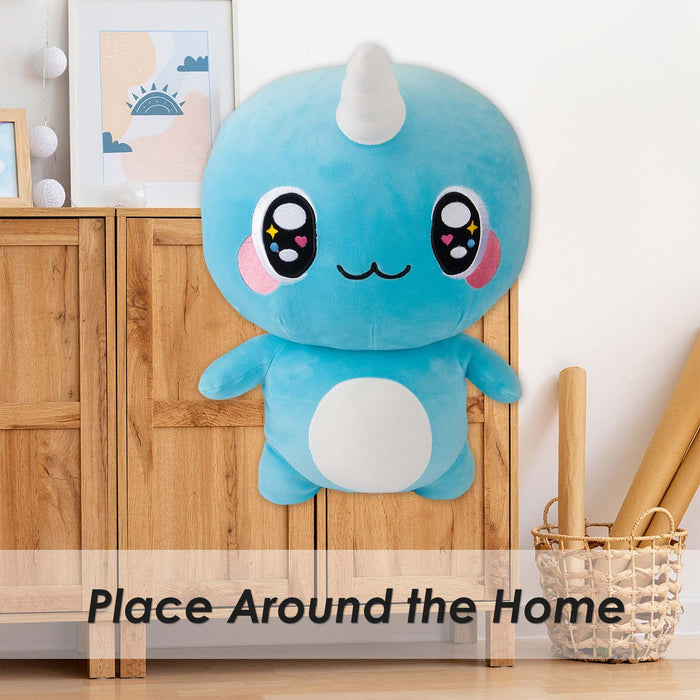 Sky Naru Soft Toy Plush Stuffed Blue