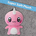 Hope Naru Soft Toy Plush Stuffed Pink