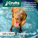 Crufts - Foldable Pet Bath Tub, Paddling Pool for Dogs (120cm x 30cm)