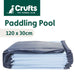 Crufts - Foldable Pet Bath Tub, Paddling Pool for Dogs (120cm x 30cm)