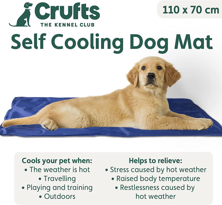 Crufts Dog Cooling Mats, Self Cooling Mat (90cm x 50cm)