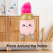Lipstick Soft Toy Cute Plushie Huggable Cuddly Stuffed Toy 18cm Pink