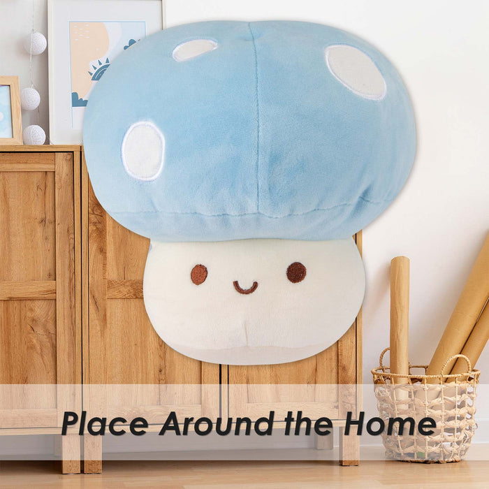 Blue Mushroom Mochi Soft Toy Plush